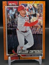 2026 Topps Series 1 Wilson Contreras Orange Holo Foil 01/25! #180 Cardinals