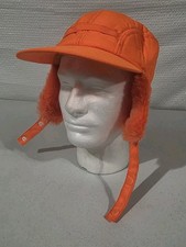 Mens Blaze Orange Hat Insulated Trapper Ear Flap Hunting Winchester Vintage Sz M