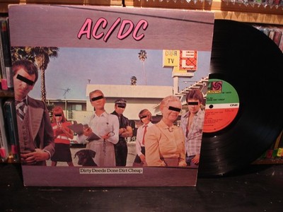 AC/DC   Dirty Deeds Done Dirt Cheap ~ 1981 LP  Atlantic   SD 16033