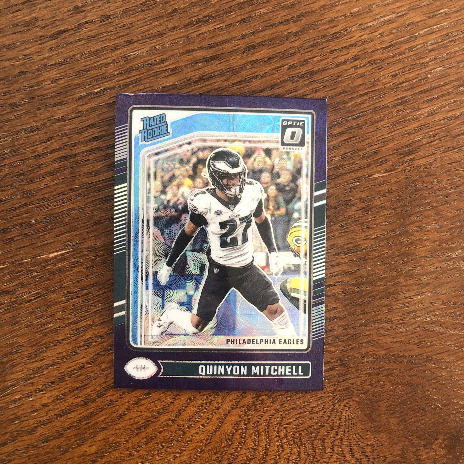 quinyon mitchell 2024 Panini Donruss Optic Purple Scope Prizm Parallel RC #282