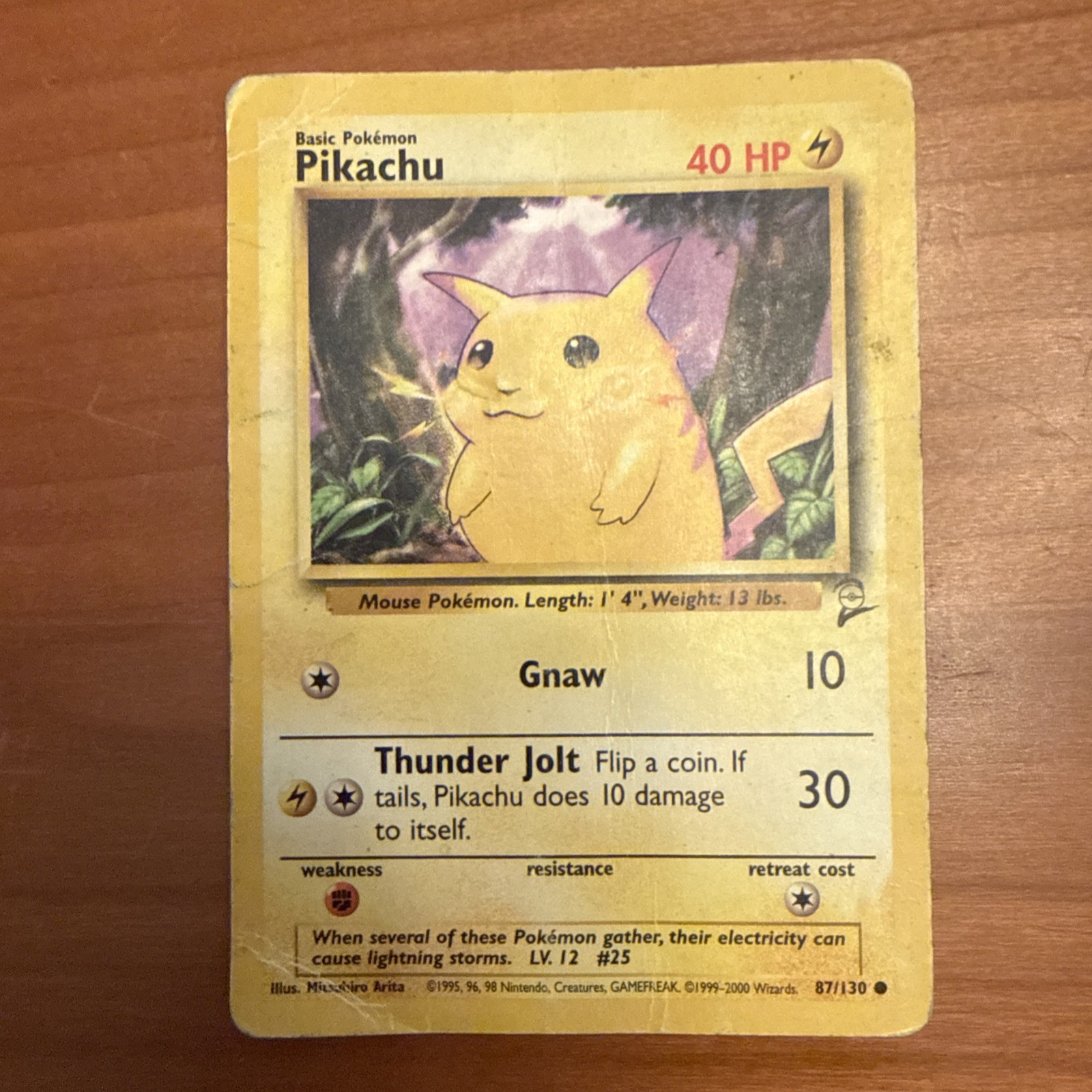 Pokemon Pikachu Base Set 2 87/130