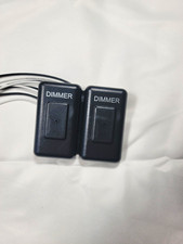 12V Dual Dimmer Switch, For RV Black Matte Plastic, DIMMERD2-BLK
