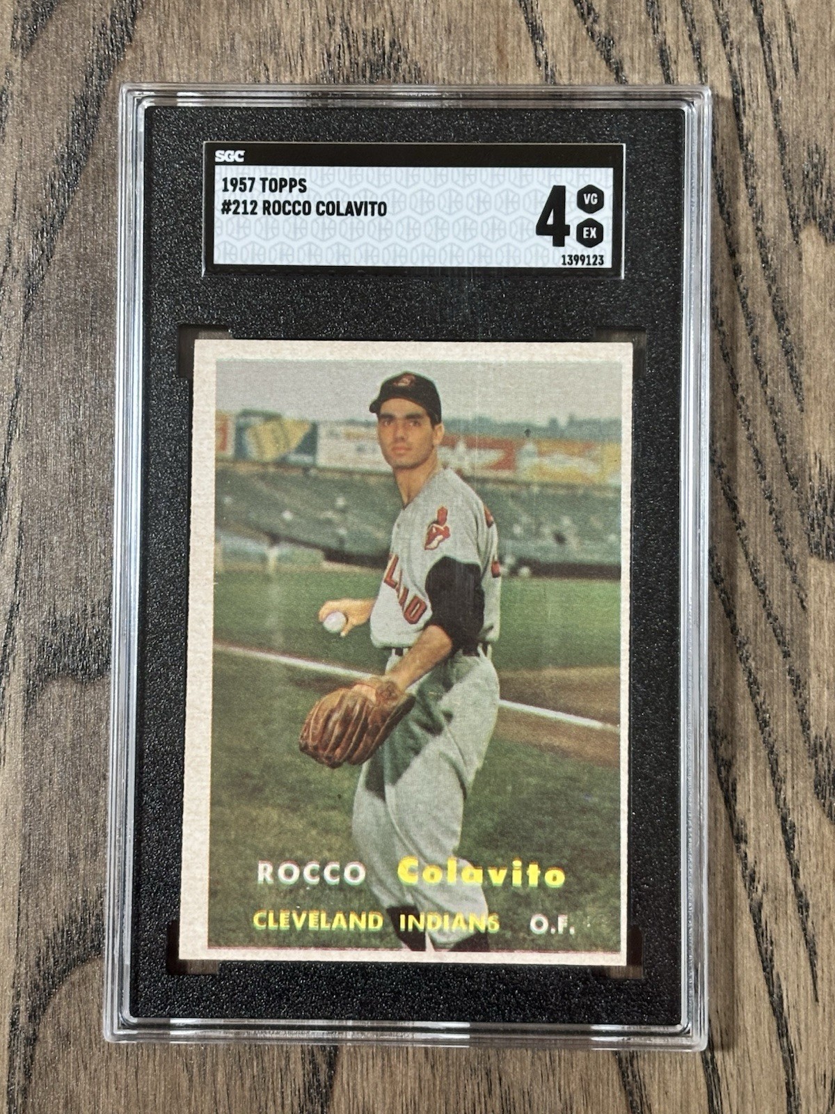 1957 Topps #212 Rocky Colavito RC SGC 4 VG-EX Rookie Cleveland Indians