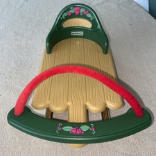 Vintage 1998 Fisher Price Briarberry Bear Snow Sled 8-3/4" L x 6-1/2" W x 4" H