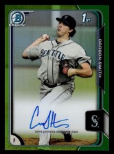 2015 Bowman Chrome Prospect Autographs Green Refractors Carson Smith RC Auto /99