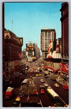 50s Times Square Postcard Camel Pepsi Chicago Syndicate Movie Admiral Chevrolet