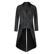 Men's Vintage Victorian Pirate Steampunk Tailcoat Jacket - Gothic Fashion