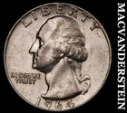 1964-D Silver Washington Quarter-Scarce Better Date No Reserve #i3102