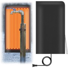 Heated Outdoor Faucet Cover - Extra Large Insulated Protector for Winter Use