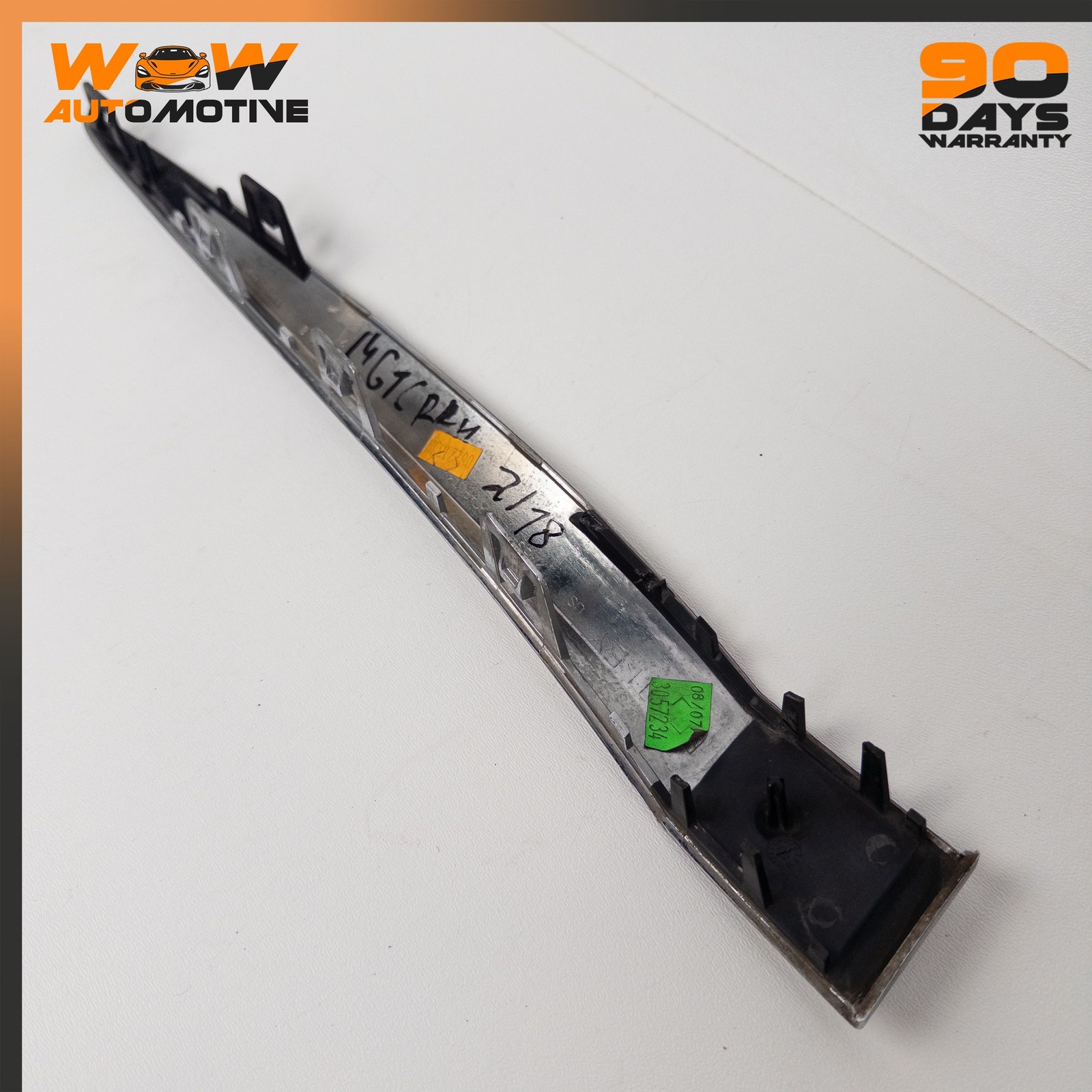 12-17 BENTLEY CONTINENTAL GT GTC REAR RIGHT LOWER BUMPER TRIM STRIP CHROME OEM