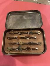 Vintage Fly Fishing Lure Set Of 12