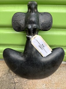 Taino Ceremonial Macana Bird  Ax Anthropic. Made From Greenstone. PreColumbian.