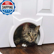 The Kitty Pass Interior Cat Door Hidden Litter Pet Door For Cats Up To 21 Lbs