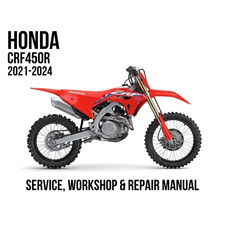 2021-2024 Honda CRF 450 CRF450R Service Repair Workshop Manual PDF