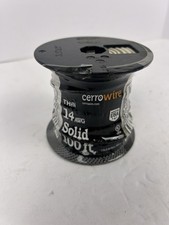 Cerrowire 100 FT 14 Gauge THHN White Solid Copper Wire New