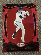 2021 Panini Chronicles CERTIFIED - Christian Yelich Red /199 #13 - Brewers