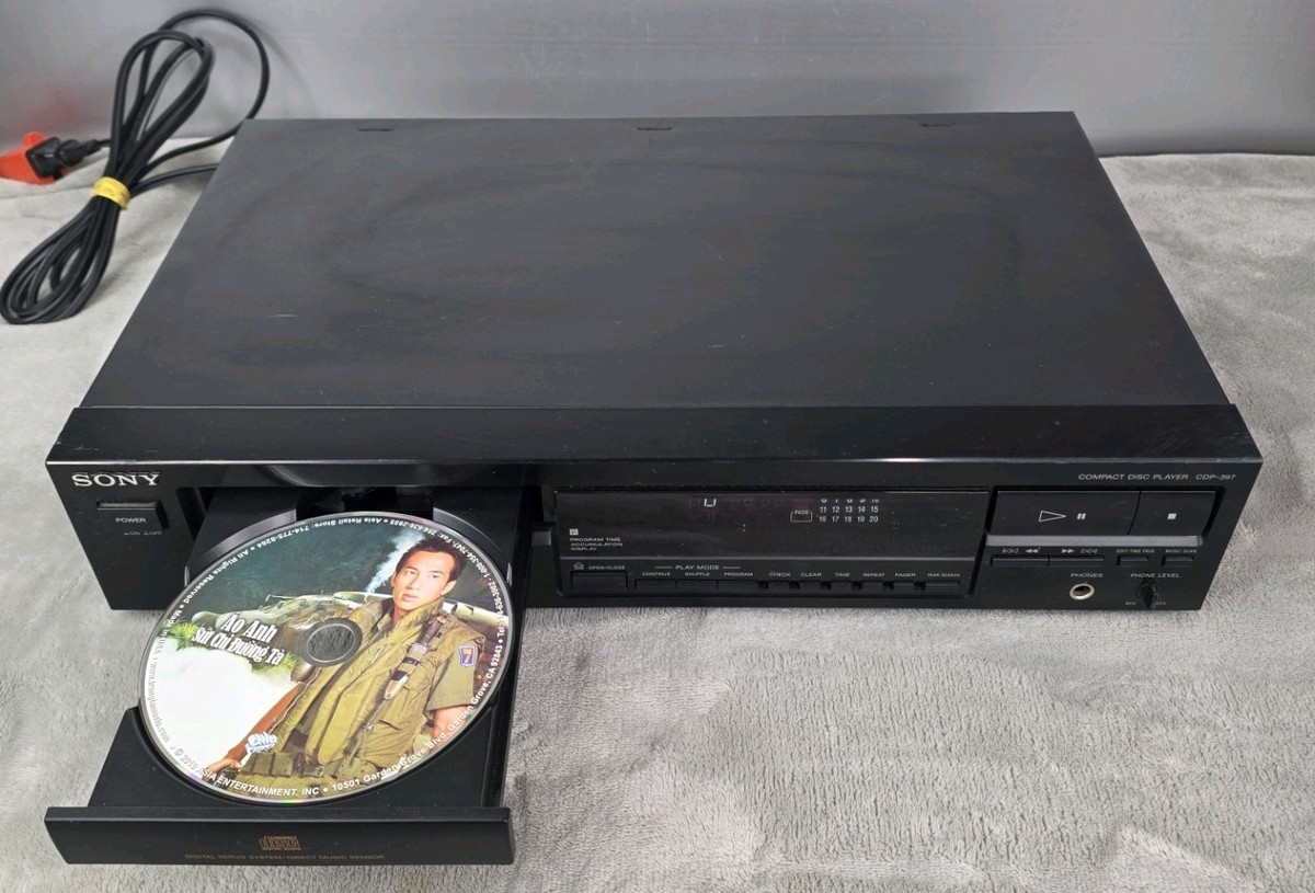 Sony CDP-397 CD Player Vintage 1992 Made in Japan Tested Working