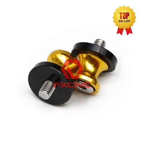 10mm Slider CNC For 89-90 FZR400 / 89-02 FZR600 Swingarm Stand Spools FXCNC Gold - Picture 3 of 9