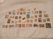 Vintage Stamps Used Lot Of 40 All Sold As Shown Fast Free Shipping -L7 