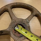 VINTAGE 10” CAST IRON STEAMPUNK SHUT OFF VALVE STOCKHAM Wheel Art Crafts — photo 3