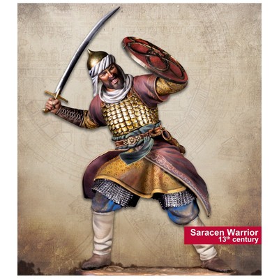 Saracen Warrior, Scale 75 Miniatures, SCM-012, NIB, 75mm Unpainted Figure Kit