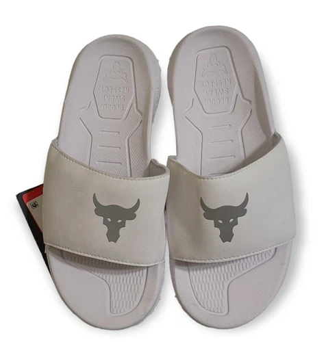 Project Rock Under Armour Mens Size 8 Sideline Slides Sandals Michelin 