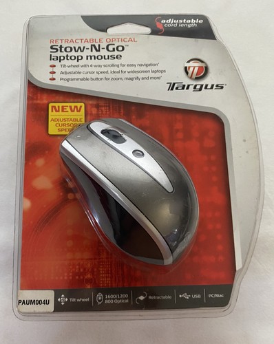 Targus Retractable Optical Stow-N-Go Laptop Mouse - Picture 3 of 3