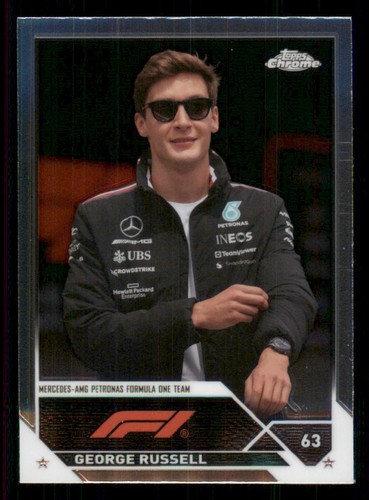 2023 Topps Chrome Formula 1 #14 George Russell - Imagen 1 de 2