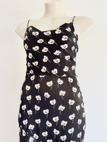 Maxi Vestido Bec & Bridge Sylvie Negro Largo Floral Margarita Tropical AU6 XS Boda😎 - Imagen 8 de 17