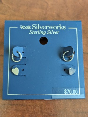 Belk Silverworks Sterling Silver Earrings-Hearts