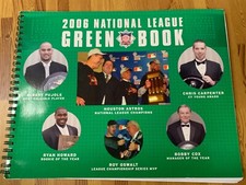 2006 National League MLB Baseball Media Issued Green Book