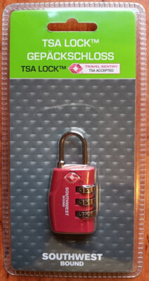 WORLDPACK TSA Lock Gepäckschloss Zahlenschloss Bügelschloss + rot + NEU ++ OvP 