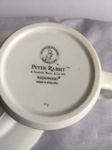Vintage Wedgwood Peter Rabbit Cup & Saucer Set Made In England - Picture 7 of 24