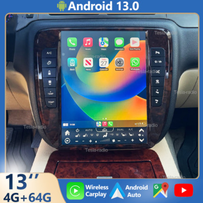 13'' Carplay Stereo Radio For Silverado Tahoe Suburban GMC Yukon GPS Navigation