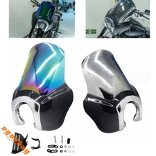 Motorcycle Headlight Fairing Cover W/ 15" Windshield Kit For Harley 2020-2022