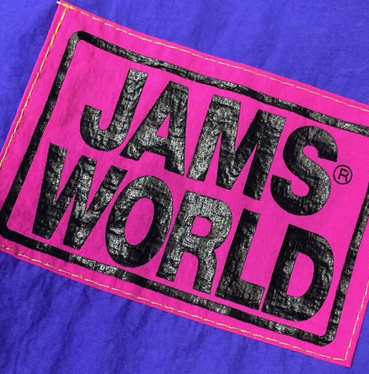 VINTAGE 1990'S JAMS WORLD COLOR BLOCK NYLON BOXY FIT … Gem