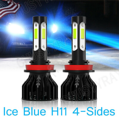 For Chevy Silverado 1500 2500 3500HD 2007-19 H11 LED Headlight Low Beam
