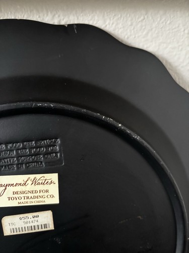Collectible Decorative Plate By Raymond Waites, Pre Owned Fruit Grapes Pears - Picture 6 of 19