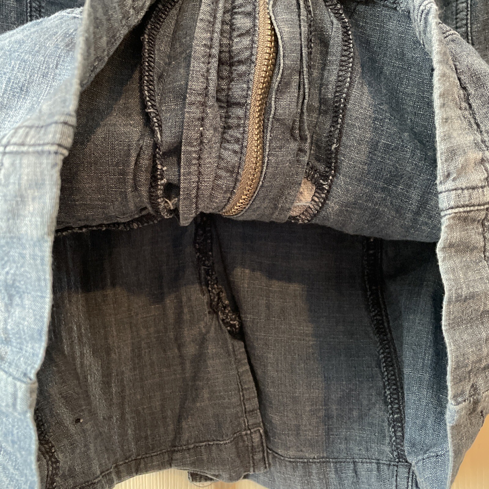 Tommy Hilfiger Jean Jacket S Lightweight Full Zip Button Up Pockets Back Slit thumbnail 9