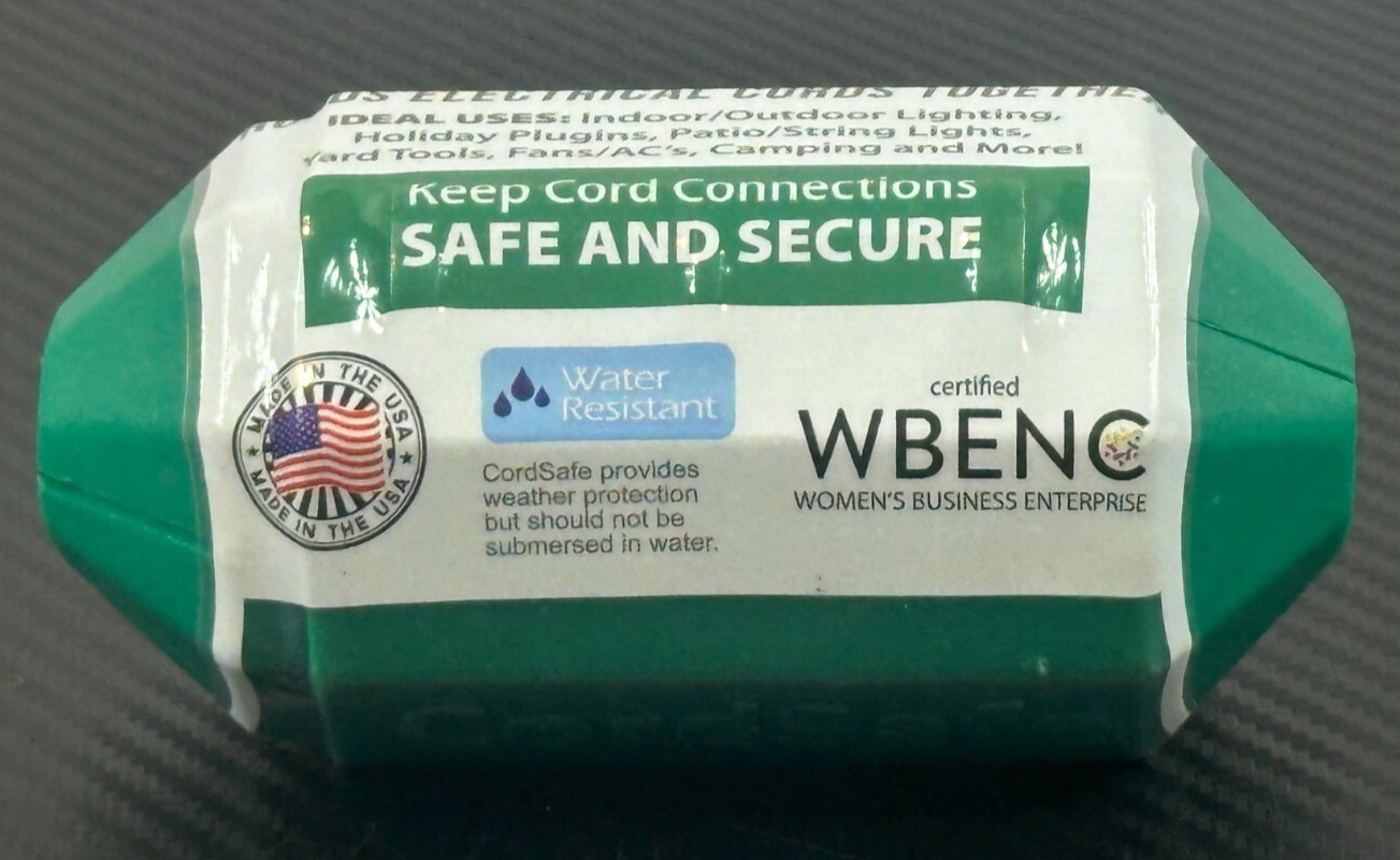 CordSafe Extension Cord Plug Protection & Securing Covers Water-resistant