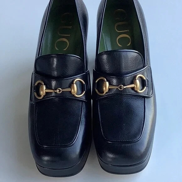パンプス Gucci Houdan Leather Platform Loafer Gucci Houdan 15 Platform Loafer in Black | Lyst