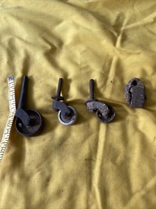 Vintage Casters, Assorted, Lot of 4
