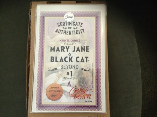 MARY JANE & BLACK CAT BEYOND 1 EXC A J SCOTT CAMPBELL LTD 3000 SIGNED SLD w/COA - Picture 5 of 5