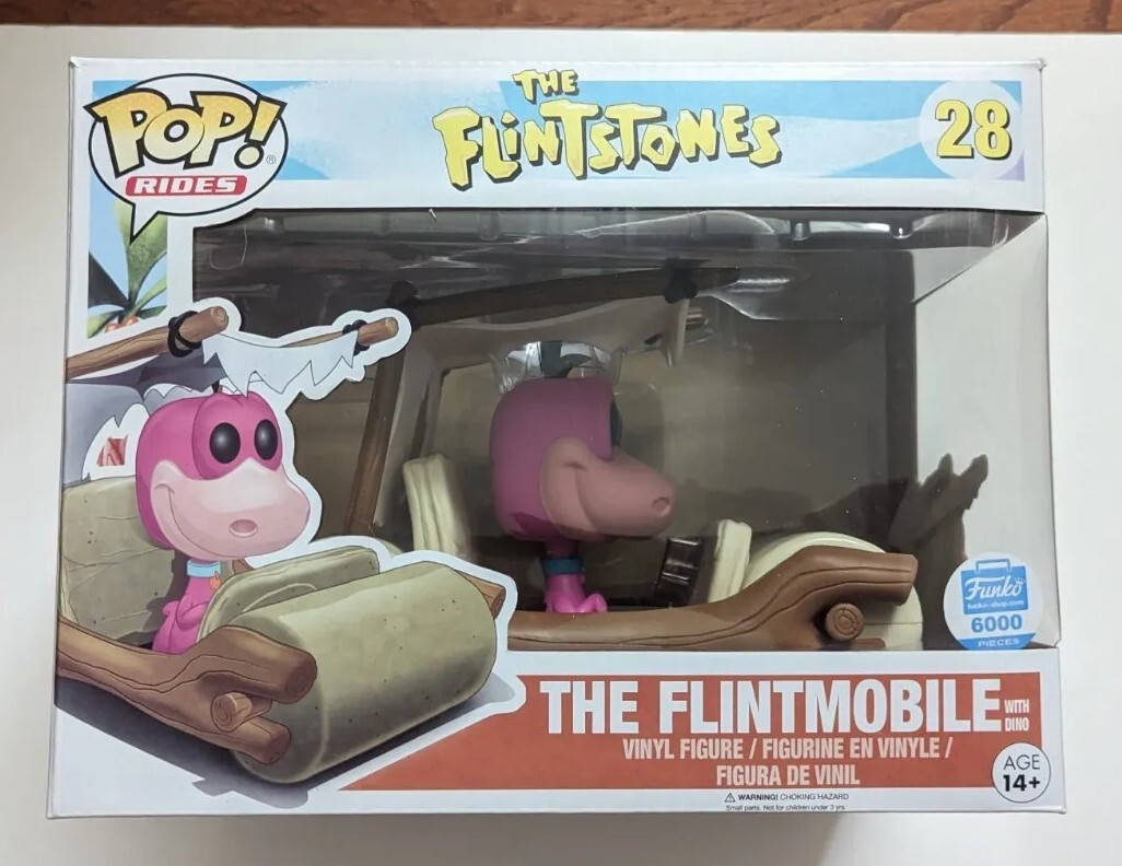Funko Pop! Rides: The Flintstones Dino With Flintmobile, Funko-Shop 6000Pcs