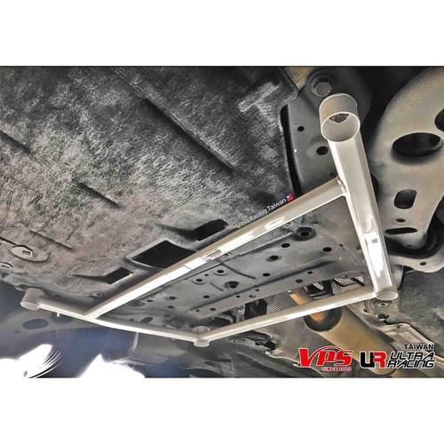 BMW F48 X1 2.0T 2WD B48 2015 ULTRA RACING 4 POINT FRONT LOWER CROSSMEMBER BRACE - Picture 2 of 8
