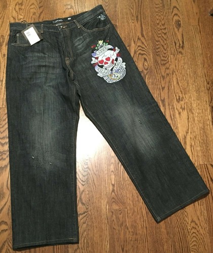 Vintage Ed Hardy Jeans 40x34 Love Kills 