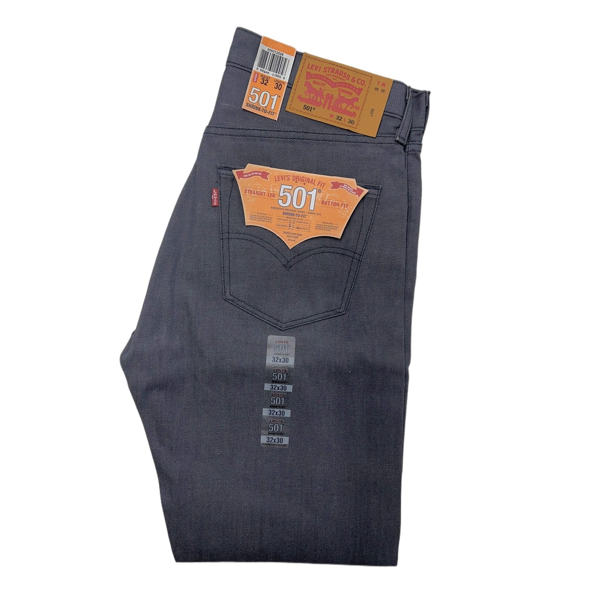 Levi's 501 Shrink-to-Fit Ash Charcoal 2028