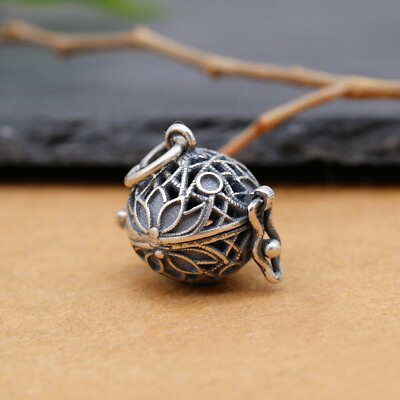 Locket Pearl Holder Charms 1PC SMALL 925 Sterling Silver Bali