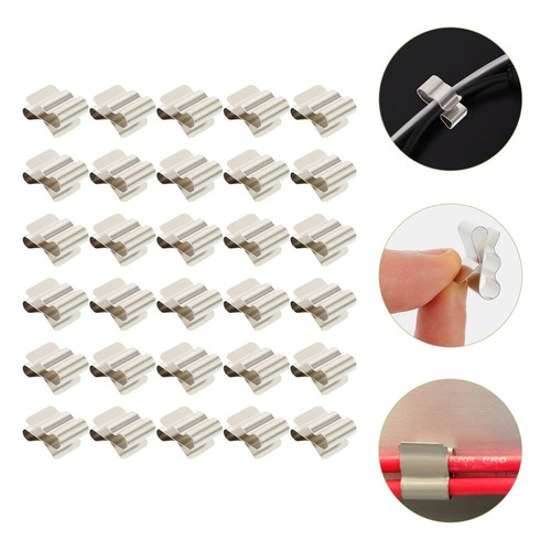 30 Pcs Solar Panel Wire Clip Cable Clips Photovoltaic Clamp Fixing