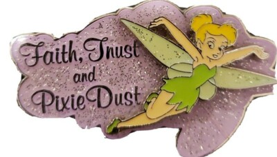 Disney Pin 35665 Faith Trust and Pixie Dust Tinker Bell Fairy Tink Glitters